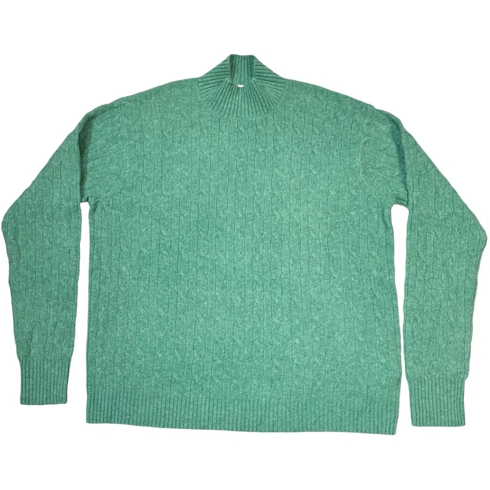 J. Crew Cable-Knit Mockneck Sweater